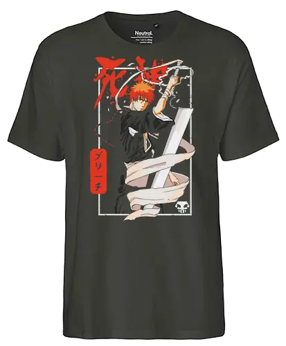 Ichigo Kurosaki Poster – Bleach Anime - bleach ichigo poster, ichigo kurosaki wandkunst, bankai bleach druck, anime shinigami deko, bleach anime poster, soul reaper kunstwerk, japanische anime wandkunst, manga action druck, bleach fan geschenk, ichigo ästhetik kunst. - Fairtrade T-Shirt