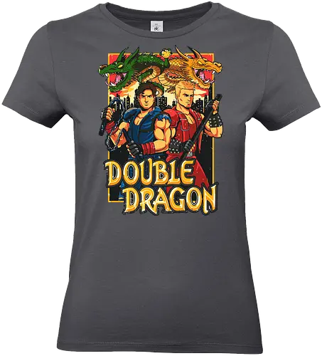 Double Dragon Style - double dragon poster, retro video game art, 80s arcade wall decor, double dragon print, vintage gaming artwork, beat em up poster, classic video game wall art, nostalgic gamer decor, pixel art poster, arcade legends. - Standard T-Shirt (Frauen)