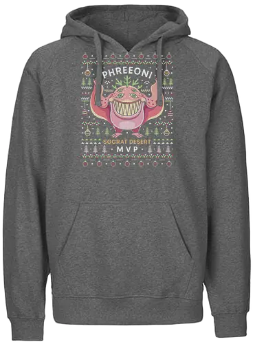 Phreeoni Ugly Sweater - ragnarok online, slime, mmorpg, jrpg, poring, angeling, deviling, deviruchi, ragnarok mobile, gaming, video game, gamer, ragnarok eternal love, xmas, ragnarok origin, ugly christmas sweater, geffen dungeon, christmas, phreeoni - Fairtrade Hoodie
