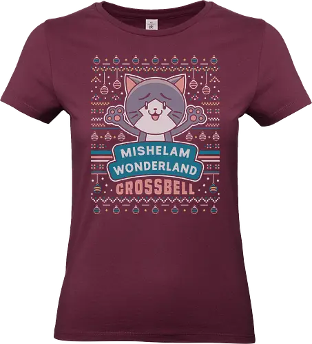 Mishelam Wonderland Ugly Sweater - trails in the sky, legend of heroes, ys, crossbell, bracer guild, trails from zero, trails into reverie, trails of cold steel, gaming, video game, trails to azure, tio plato, mishy, ugly christmas sweater, xmas - Standard T-Shirt (Frauen)