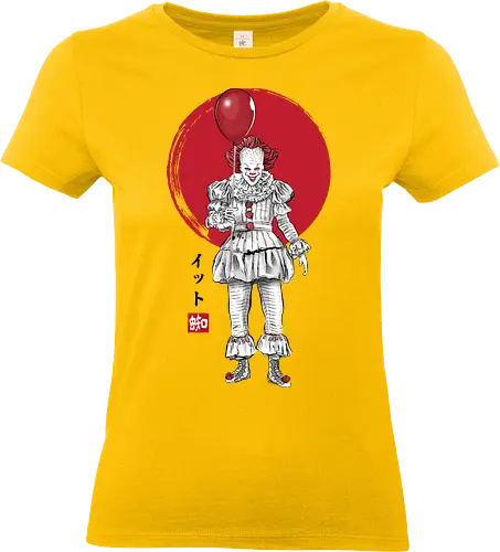 The dancing clown  sumi e - Clown, terror movies, retro, halloween, it, clowns, japanese art - Standard T-Shirt (Frauen)