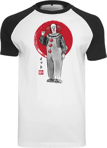 Classic dancing clown sumi e