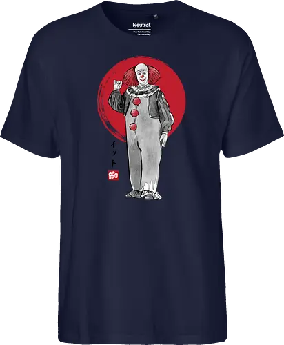 Classic dancing clown sumi e