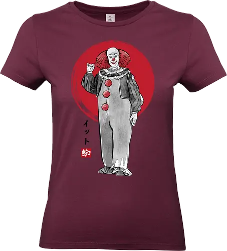 Classic dancing clown sumi e - Clown, terror movies, retro, halloween, it, clowns, japanese art - Standard T-Shirt (Frauen)