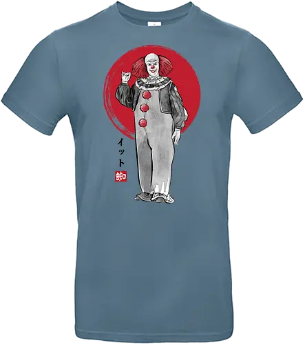 Classic dancing clown sumi e - Clown, terror movies, retro, halloween, it, clowns, japanese art - Standard T-Shirt