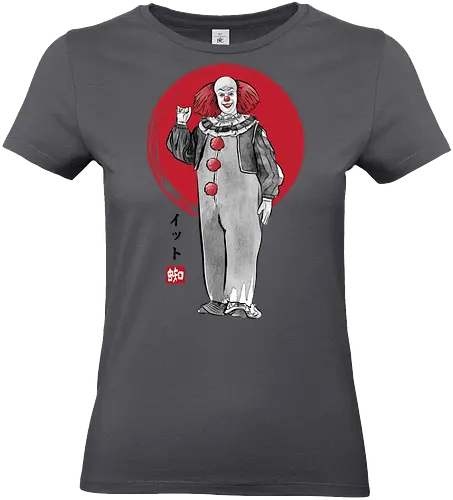 Classic dancing clown sumi e - Clown, terror movies, retro, halloween, it, clowns, japanese art - Standard T-Shirt (Frauen)