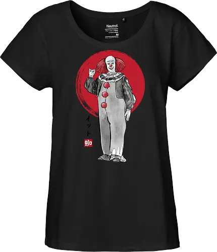 Classic dancing clown sumi e