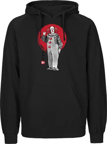 Classic dancing clown sumi e