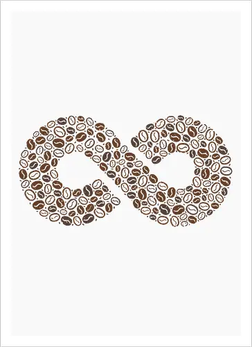 Coffee Beans Infinity Symbol