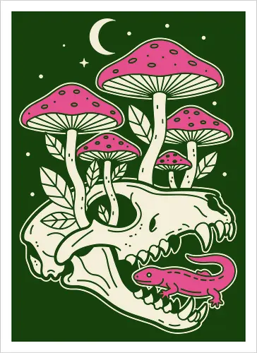 Mushroom Skull Growth