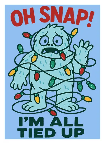  Christmas Yeti: All Tied Up