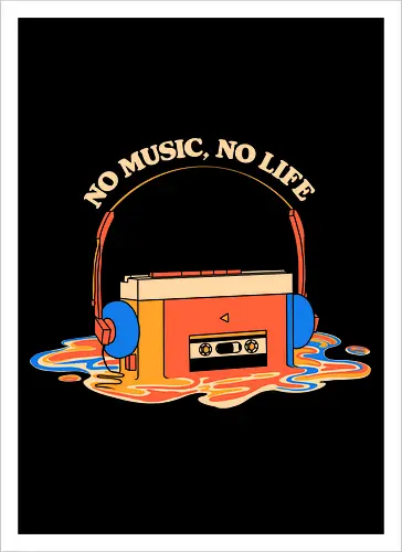 No Music No Life Retro Cassette