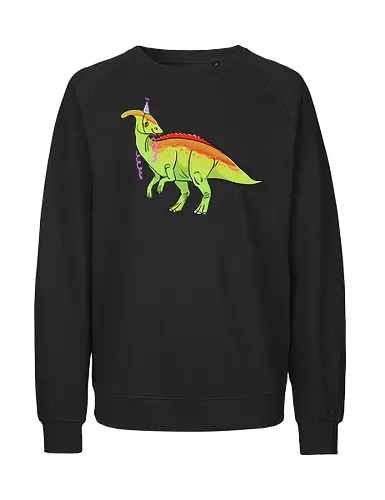 Partysaurolophus - Dino, Comic, Parasaurolphus, Party - Fairtrade Sweatshirt