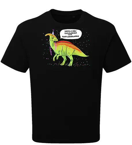 Partysaurolphus mit Sprechblase