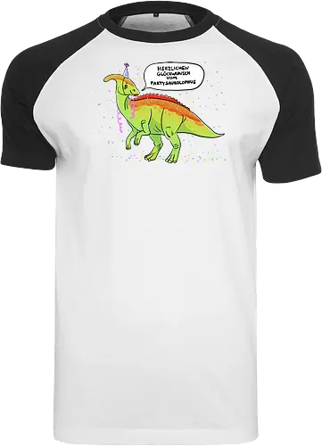 Partysaurolphus mit Sprechblase