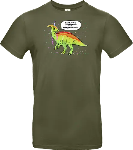 Partysaurolphus mit Sprechblase