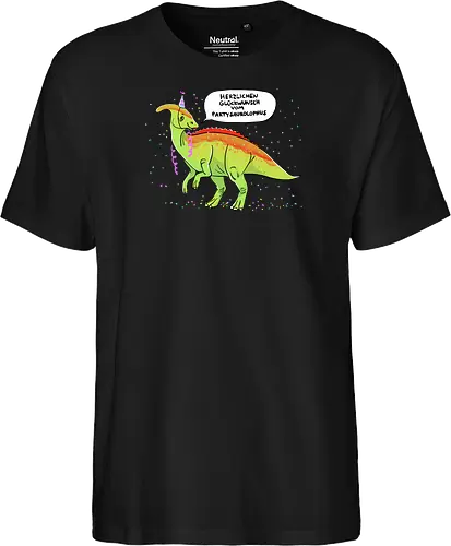 Partysaurolphus mit Sprechblase