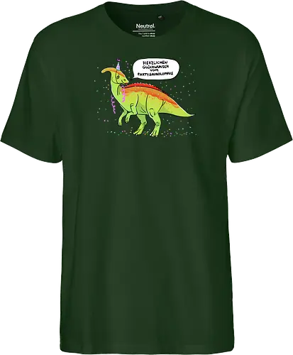 Partysaurolphus mit Sprechblase