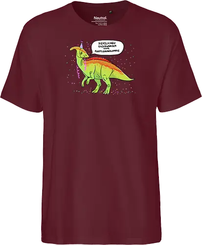Partysaurolphus mit Sprechblase