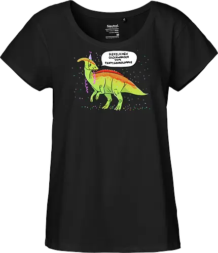 Partysaurolphus mit Sprechblase