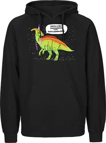 Partysaurolphus mit Sprechblase