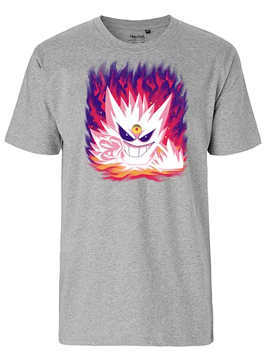 Shiny mega Ghost - Shiny, Mega, Ghost, Pocket - Fairtrade T-Shirt