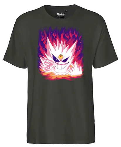 Shiny mega Ghost - Shiny, Mega, Ghost, Pocket - Fairtrade T-Shirt