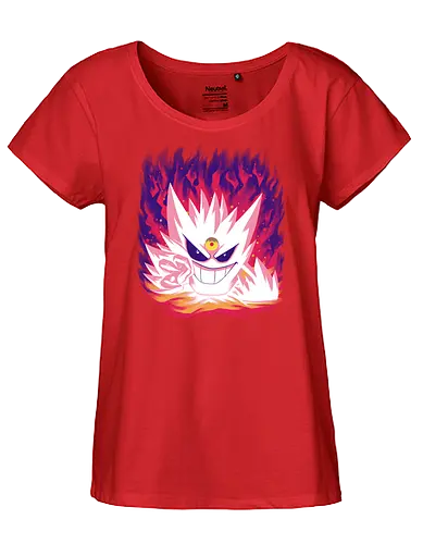 Shiny mega Ghost - Shiny, Mega, Ghost, Pocket - Fairtrade Girl Shirt