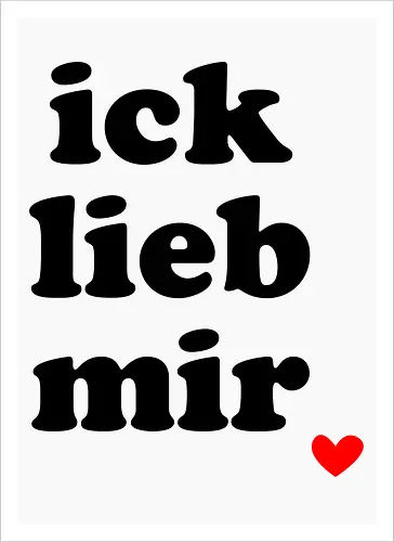 ick lieb mir