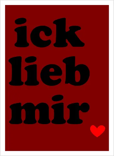 ick lieb mir