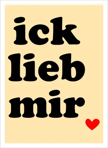 ick lieb mir