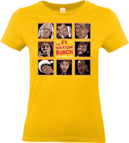The Nakatomi Bunch - Die hard, Nakatomi plaza, 1988, ugly Christmas sweater, John mcClane, bruce willis, Christmas movies, Nakatomi, yippee ki yay, Christmas party, xmas - Standard T-Shirt (Frauen)