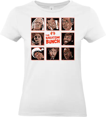 The Nakatomi Bunch - Die hard, Nakatomi plaza, 1988, ugly Christmas sweater, John mcClane, bruce willis, Christmas movies, Nakatomi, yippee ki yay, Christmas party, xmas - Standard T-Shirt (Frauen)
