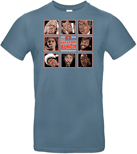 The Nakatomi Bunch - Die hard, Nakatomi plaza, 1988, ugly Christmas sweater, John mcClane, bruce willis, Christmas movies, Nakatomi, yippee ki yay, Christmas party, xmas - Standard T-Shirt