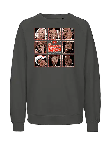 The Nakatomi Bunch - Die hard, Nakatomi plaza, 1988, ugly Christmas sweater, John mcClane, bruce willis, Christmas movies, Nakatomi, yippee ki yay, Christmas party, xmas - Fairtrade Sweatshirt