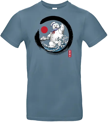 Enso marshmallow man - anime, manga, japan, japanese art, retro, vintage, marshmallow, 80s movies - Standard T-Shirt