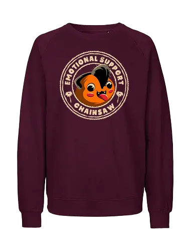 Emotional Support Chainsaw - Chainsawman, Pochita, Demon, Chainsaw, Dog - Fairtrade Sweatshirt