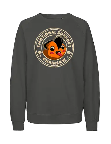 Emotional Support Chainsaw - Chainsawman, Pochita, Demon, Chainsaw, Dog - Fairtrade Sweatshirt
