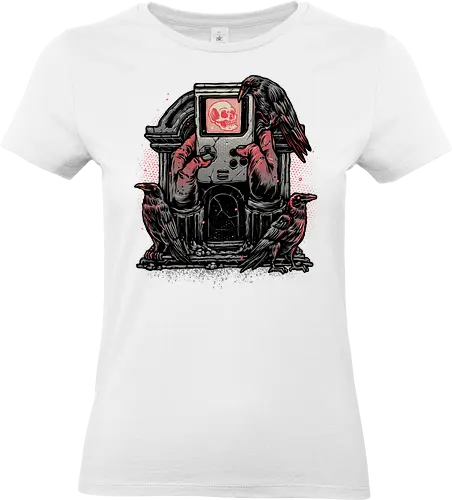 Here Lies the Gamer - Gamer, gaming, video games, nostalgia, nostalgic, retro, classic - Standard T-Shirt (Frauen)