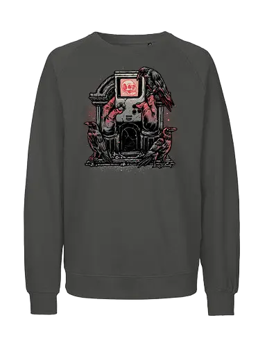 Here Lies the Gamer - Gamer, gaming, video games, nostalgia, nostalgic, retro, classic - Fairtrade Sweatshirt