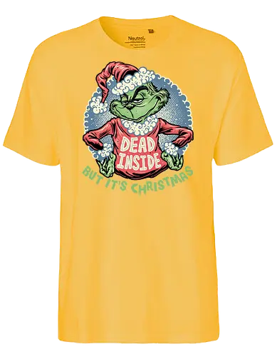 Dead Inside but its Christmas - Movie, film, Santa Claus, Christmas, Holidays, Xmas, Santa, funny, humor - Fairtrade T-Shirt