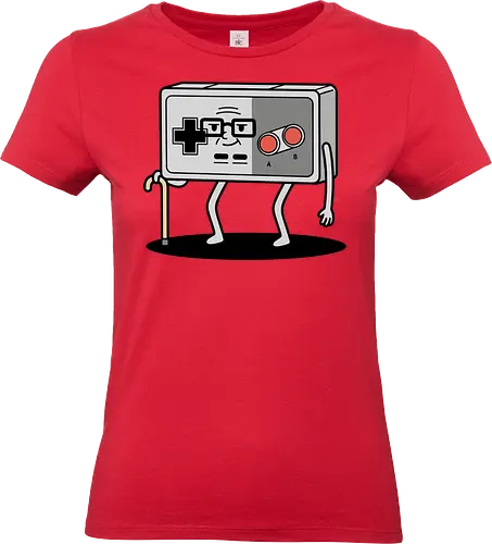 OG Gamer: Classic Controller - NES controller, retro gamer, old school gaming, classic Nintendo, 8-bit, nostalgic, funny gamer, OG gamer, video game humor, t-shirt design, art print, geek humor, vintage console, elderly gamer, D-pad - Standard T-Shirt (Frauen)