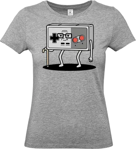 OG Gamer: Classic Controller - NES controller, retro gamer, old school gaming, classic Nintendo, 8-bit, nostalgic, funny gamer, OG gamer, video game humor, t-shirt design, art print, geek humor, vintage console, elderly gamer, D-pad - Standard T-Shirt (Frauen)