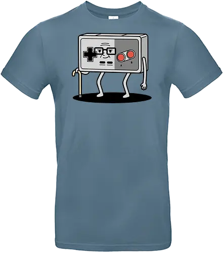 OG Gamer: Classic Controller - NES controller, retro gamer, old school gaming, classic Nintendo, 8-bit, nostalgic, funny gamer, OG gamer, video game humor, t-shirt design, art print, geek humor, vintage console, elderly gamer, D-pad - Standard T-Shirt