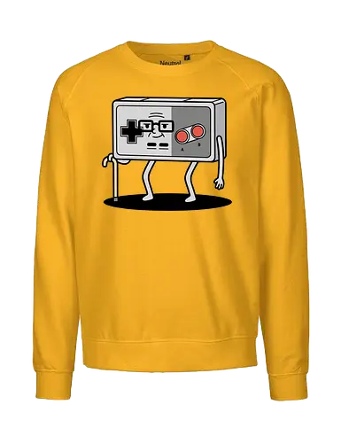 OG Gamer: Classic Controller - NES controller, retro gamer, old school gaming, classic Nintendo, 8-bit, nostalgic, funny gamer, OG gamer, video game humor, t-shirt design, art print, geek humor, vintage console, elderly gamer, D-pad - Fairtrade Sweatshirt