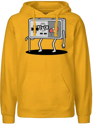 OG Gamer: Classic Controller - NES controller, retro gamer, old school gaming, classic Nintendo, 8-bit, nostalgic, funny gamer, OG gamer, video game humor, t-shirt design, art print, geek humor, vintage console, elderly gamer, D-pad - Fairtrade Hoodie
