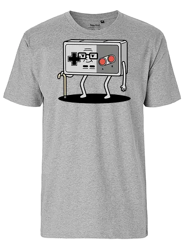 OG Gamer: Classic Controller - NES controller, retro gamer, old school gaming, classic Nintendo, 8-bit, nostalgic, funny gamer, OG gamer, video game humor, t-shirt design, art print, geek humor, vintage console, elderly gamer, D-pad - Fairtrade T-Shirt