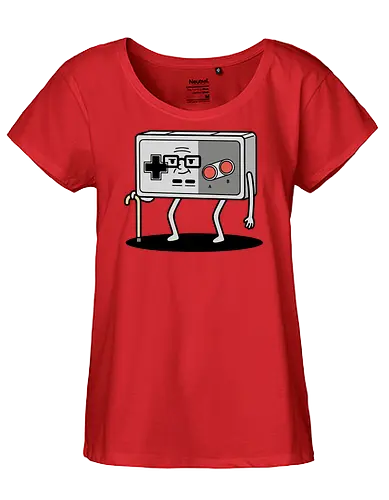 OG Gamer: Classic Controller - NES controller, retro gamer, old school gaming, classic Nintendo, 8-bit, nostalgic, funny gamer, OG gamer, video game humor, t-shirt design, art print, geek humor, vintage console, elderly gamer, D-pad - Fairtrade Girl Shirt