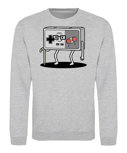 OG Gamer: Classic Controller - NES controller, retro gamer, old school gaming, classic Nintendo, 8-bit, nostalgic, funny gamer, OG gamer, video game humor, t-shirt design, art print, geek humor, vintage console, elderly gamer, D-pad - Sweatshirt