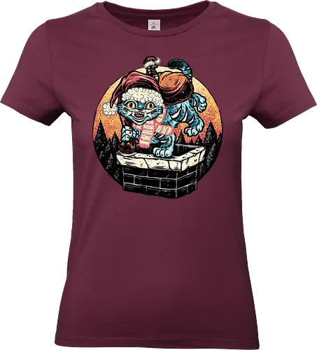 Derpy Chimney - Movie, hunter, demons, tiger, animal, cute, animation, animated, Christmas, Holidays - Standard T-Shirt (Frauen)